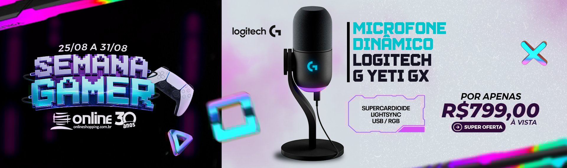 Semana Gamer - Microfone Logitech G YETI