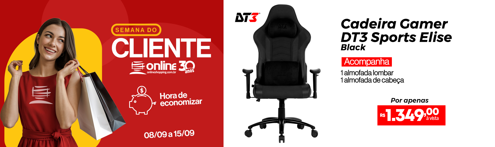 semana do cliente - cadeira gamer