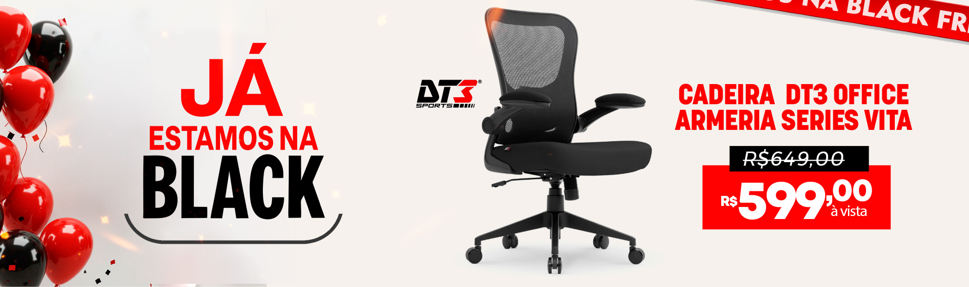 Banner Black - Cadeira DT3