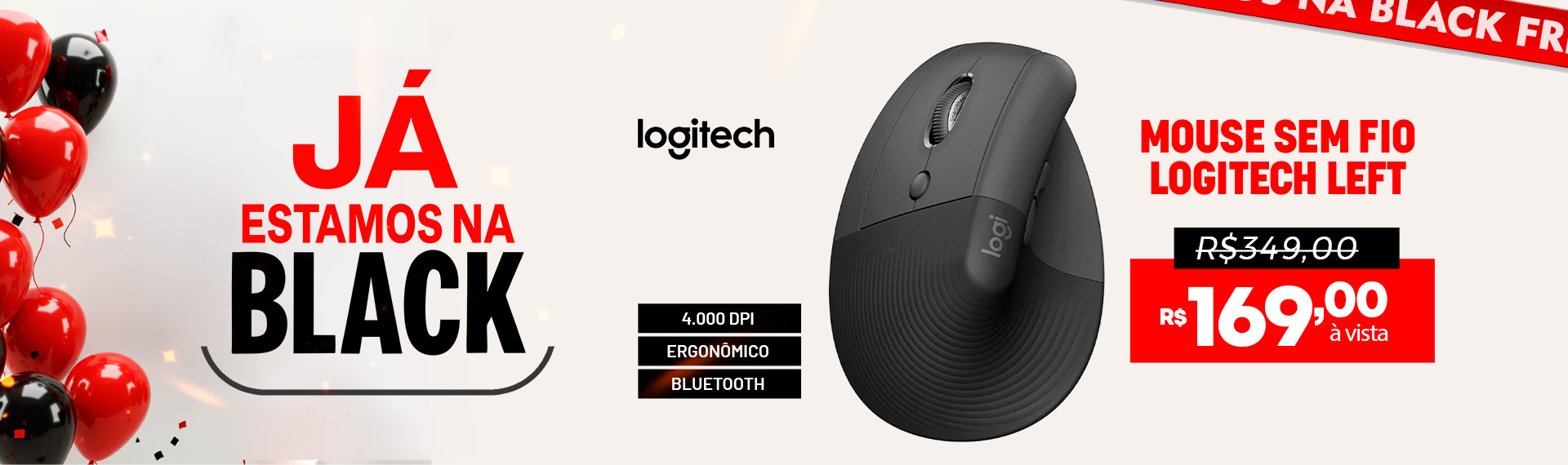 Mouse Logitech Canhoto 