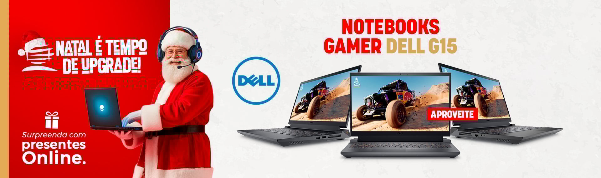 Natal Notebook Gamer Dell G15