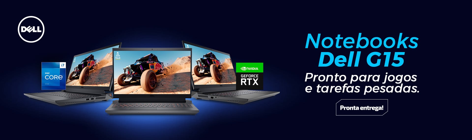 Banner - Dell G15 a pronta entrega