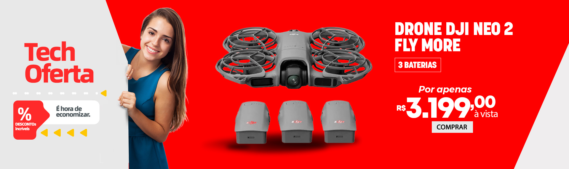 tech oferta - drone dji neo 2