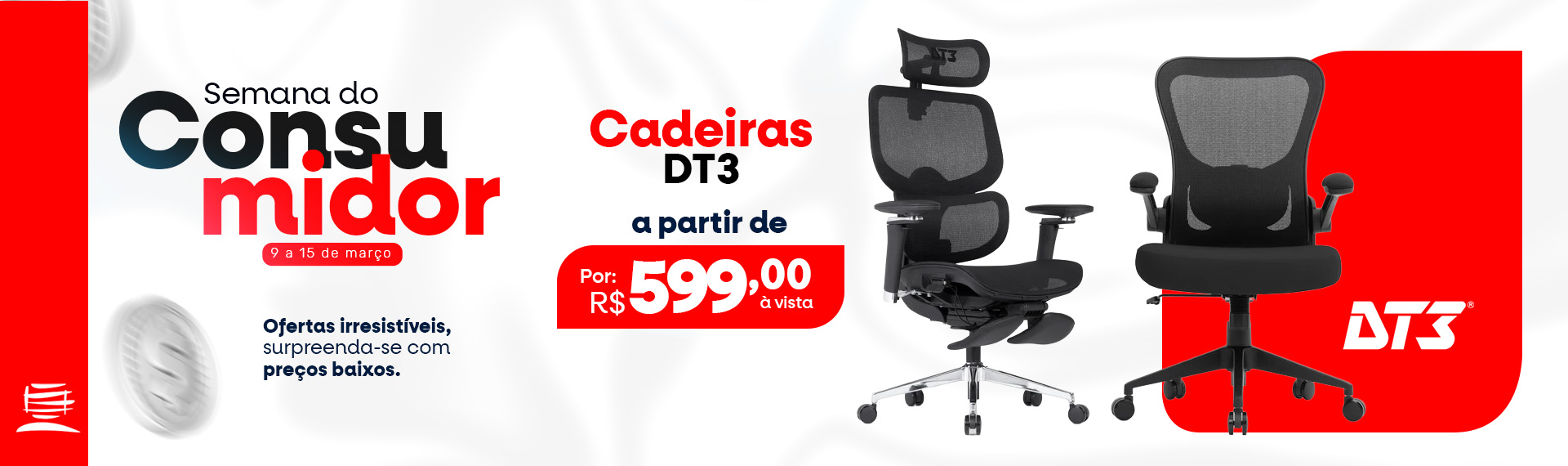 Semana do consumidor - cadeiras DT3