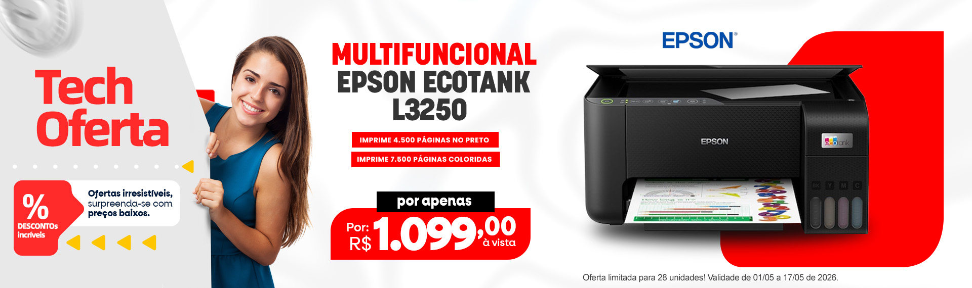 Banner Home: Impressora Epson L3250