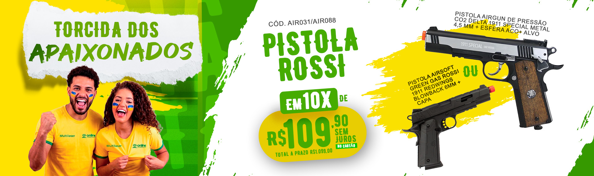 Pistolas em 10x sem juros