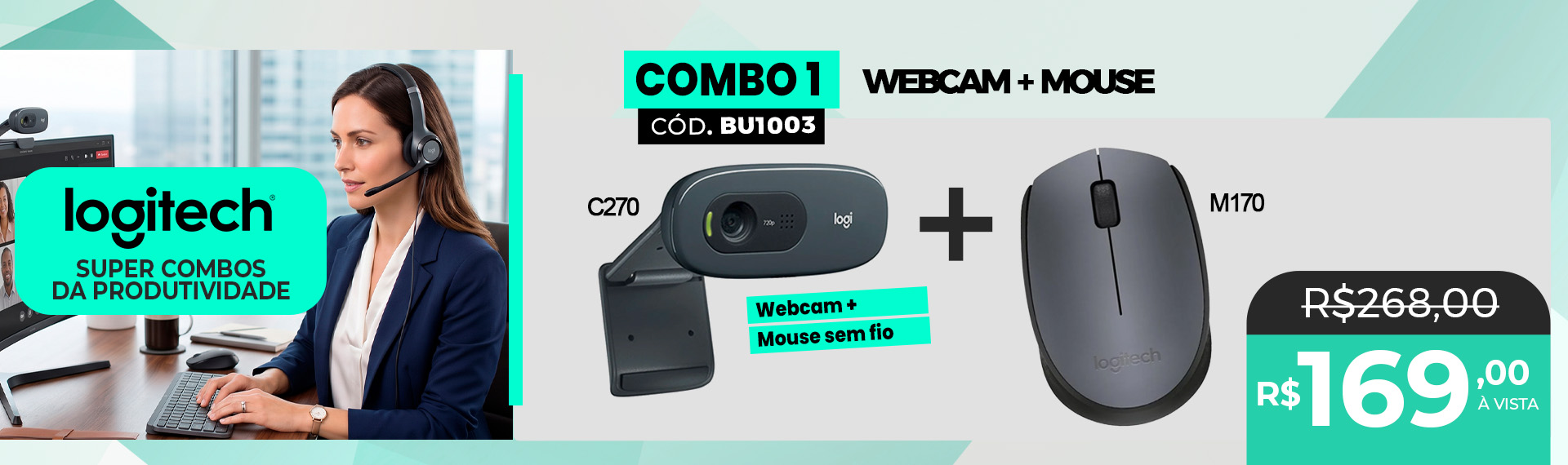Banner Logitech - Combo 1