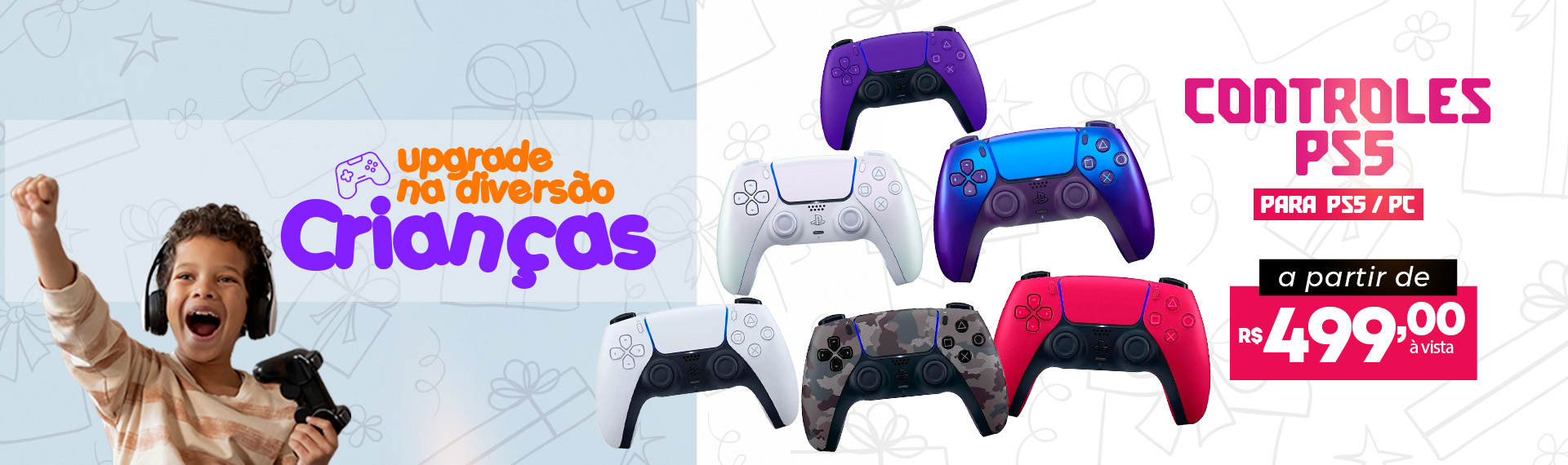 Crianças - Controle PS5
