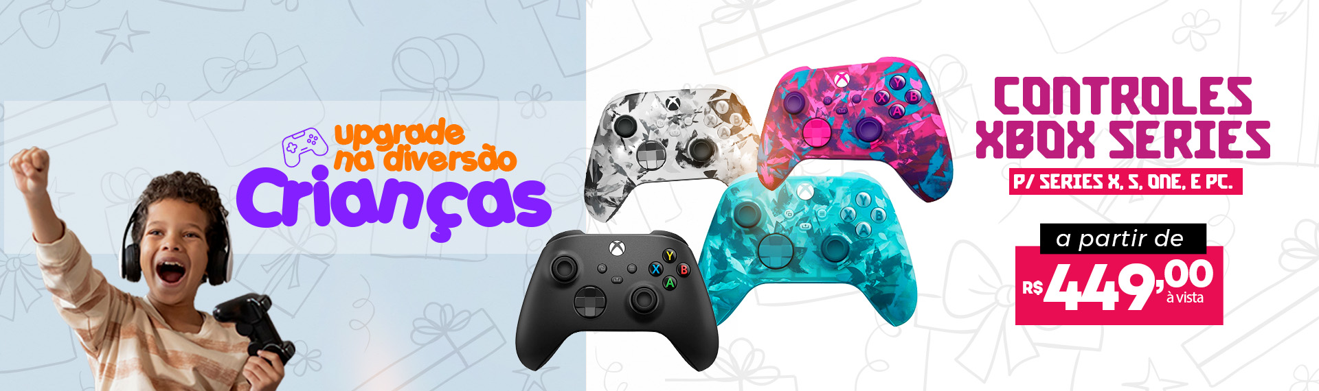 Crianças - Controles XBOX