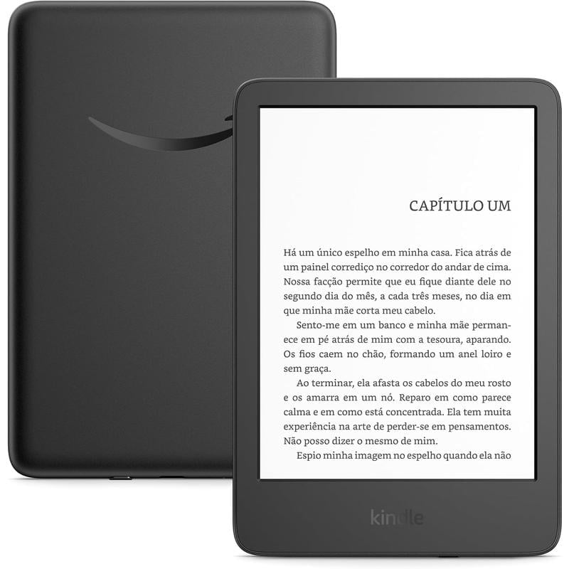 Kindle 11 Geracao 6 Pol 16GB 300 ppi - Wi-Fi Luz Embutida Preto